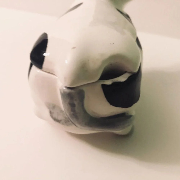 Vintage Ceramic Cow Sugar Bowl Container 4 Inch Long Figurine - Picture 5 of 14